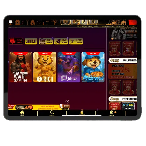 Play slots at GCup Casino